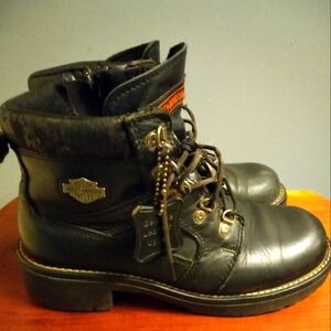 Women's Harley-Davidson Black Leather Boots